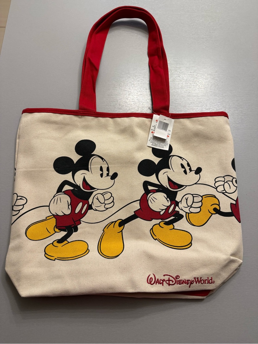 Walt Disney World Mickey Mouse Canvas Tote